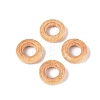 Natural Schima Wood European Beads WOOD-Q001-05A-02-1