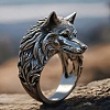 Wolf Zinc Alloy Finger Rings for Men PW-WG8046D-01-1