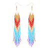 Handmade Glass Beaded Dangle Earrings VI8065-5