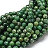 Natural West African Jade Round Beads Strands X-G-P075-03-6mm-1