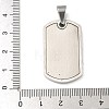 304 Stainless Steel Stamping Blank Tag Pendants STAS-G346-20P-3