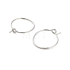 Brass Hoop Earring Findings KK-R112-038A-2