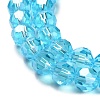 Electroplate Glass Bead Strands LS-EGLA-R015-8mm-12-3