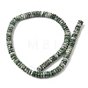 Natural Green Spot Jasper Beads Strands G-G329-A01-3x8mm-4