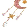 Natural Rose Quartz Chips Moon Crystal Suncatcher RN-T001-01B-3