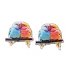 Printed Transparent Acrylic Pendants TACR-P015-02A-1