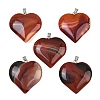 Natural Banded Agate Pendants GG-K002-04W-1