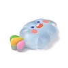 Translucent Cloud Resin Cabochons LS-RESI-K019-03E-3