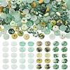 180Pcs 4 Styles Natural Serpentine Jade & Green Aventurin & Green Spot Jasper Beads G-TA0003-08B-1
