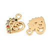 304 Stainless Steel Rhinestone Pendants STAS-G394-08G-2