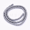 Non-magnetic Synthetic Hematite Beads Strands G-G826-02P-4mm-2