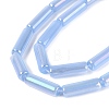 Electroplate Imitation Jade Glass Beads Strands EGLA-Q132-02A-A02-3