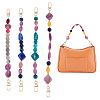   4Pcs 4 Style Resin Imitation Gemstone Beaded Bag Handles FIND-PH0009-46B-1