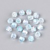 Transparent Spray Painted Glass Beads LS-EGLA-N018-4mm-06-2