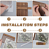 Walnut Wood & Acrylic A6 Table Sign Holder AJEW-WH0696-757-4