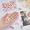 40Pcs 10 Styles Opaque Resin Pendants FIND-HY0001-06-2