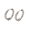 Tarnish Resistant 304 Stainless Steel Hoop Earrings LS-EJEW-P177-P-22-1
