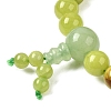 Buddha Meditation Jade Beaded Stretch Bracelets PJBR003-27A-3