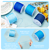   4 Rolls 4 Colors Nylon Thread Nylon String for Beading Jewelry Making NWIR-PH0001-84-7