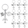 20Pcs Airplane Alloy Keychains KEYC-SC00030-1
