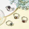 Natural & Synthetic Gemstone Finger Rings for Women RJEW-JR01102-1