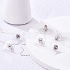 Anti-Tarnish Rhodium Plated 925 Sterling Silver Earring Ear Nuts STER-BC0001-23P-5