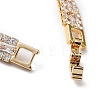 Brass Micro Pave Cubic Zirconia Chain Bracelets for Women BJEW-C052-01G-4