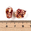 Spray Painted Resin Beads Strands RESI-N041-01B-4