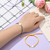 10Pcs 10 Colors Nylon Braided Adjustable Link Bracelet Makings AJEW-CJ00001-4
