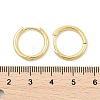 Brass Huggie Hoop Earrings X-KK-D160-55G-4