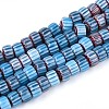 Handmade Millefiori Glass Beads Strands LAMP-T021-27A-04-1