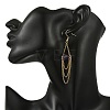 Natural Amethyst Dangle Earrings EJEW-JE07287-01-5