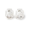 Brass Pave Cubic Zirconia Beads KK-C157-27S-1