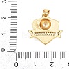 Football Brass Micro Pave Cubic Zirconia Pendants KK-A297-09F-G-3