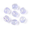 Handmade Foil Lampwork Beads Strands FOIL-T008-01C-2