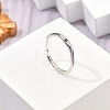 Rhodium Plated 925 Sterling Silver Adjustable Rings RJEW-S397-01P-08-1