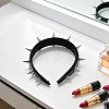 1Pc Imitation Leather Hair Bands OHAR-CL0005-06-4