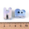 Rainbow Iridescent Opaque Acrylic Beads OACR-P010-22B-01-5
