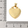 Rack Plating Brass & Clear Cubic Zirconia Pendants KK-S372-25G-3