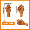 6Pcs Artificial Plastic Models DJEW-SC0001-28-2