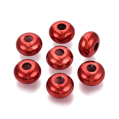Christmas Theme UV Plating Opaque Acrylic European Beads PACR-T017-19M-M1-1