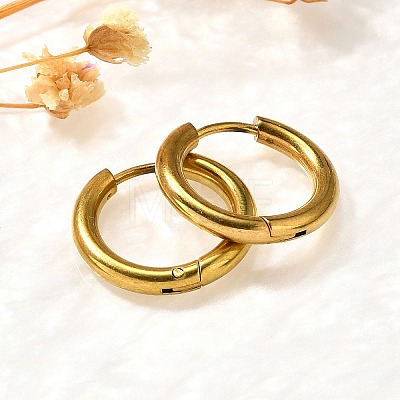 304 Stainless Steel Hoop Earrings for Women EJEW-M068-15J-G-1