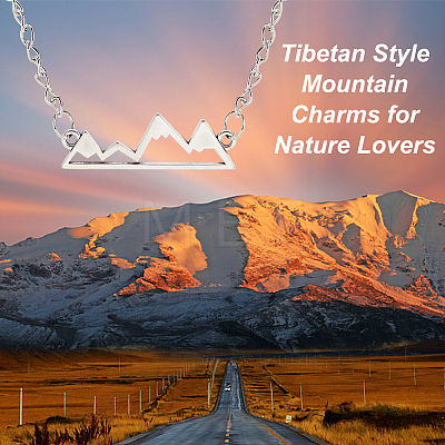 Unicraftale 30Pcs 3 Colors Tibetan Style Zinc Alloy Connector Charms FIND-UN0002-15-1