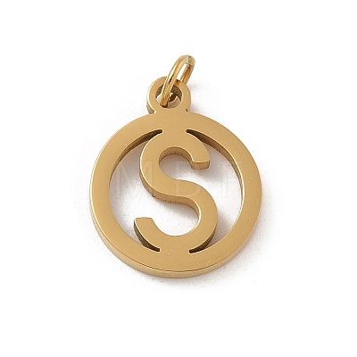 304 Stainless Steel Charms
with Jump Ring STAS-R001-02G-S-1