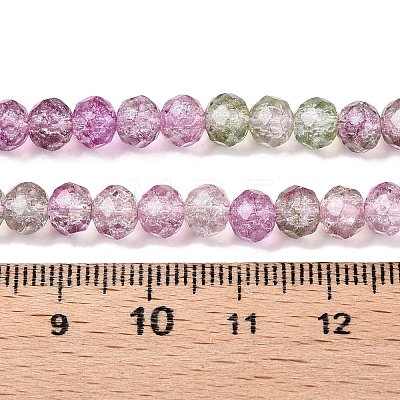 Transparent Glass Beads Strands GLAA-T023-6mm-A16-1