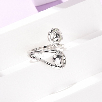 Brass Cuff Open Rings RJEW-D342-01P-1