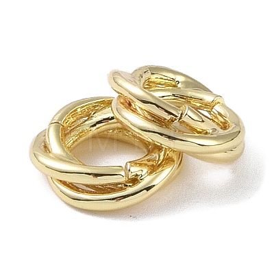 Brass Linking Rings KK-B087-03G-1