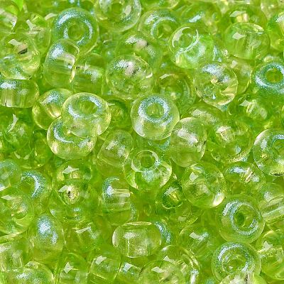 Baking Paint Transparent Colours Glass Round Beads SEED-L011-13A-14-1