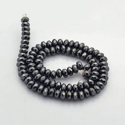 Electroplate Non-magnetic Synthetic Hematite Beads Strands G-J208F-01-1