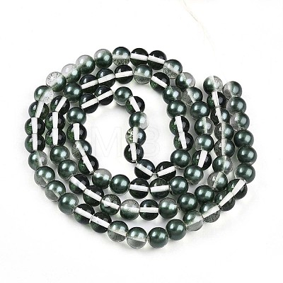 Baking Paint Transparent Glass Beads X1-DGLA-N011-10mm-07-1